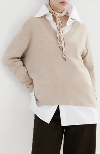 MANGO V-Neck Sweater | Nordstrom | Nordstrom
