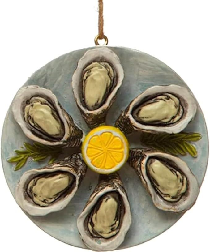 The Bridge Collection Oysters on Halfshells Ornament - Seafood Christmas Tree Ornaments - Food Or... | Amazon (US)