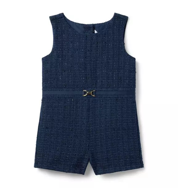 The Equestrian Tweed Romper | Janie and Jack