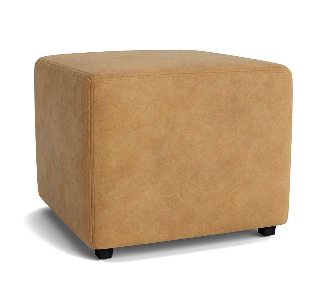 Franny Leather Square Pull Up Ottoman | Mitchell Gold + Bob Williams
