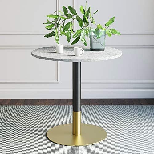 Nathan James Lucy Small Mid-Century Modern Kitchen or Dining Table with Faux Carrara Marble Top a... | Amazon (US)