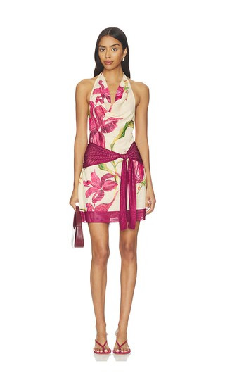 Azalea Mini Dress in Cream | Revolve Clothing (Global)