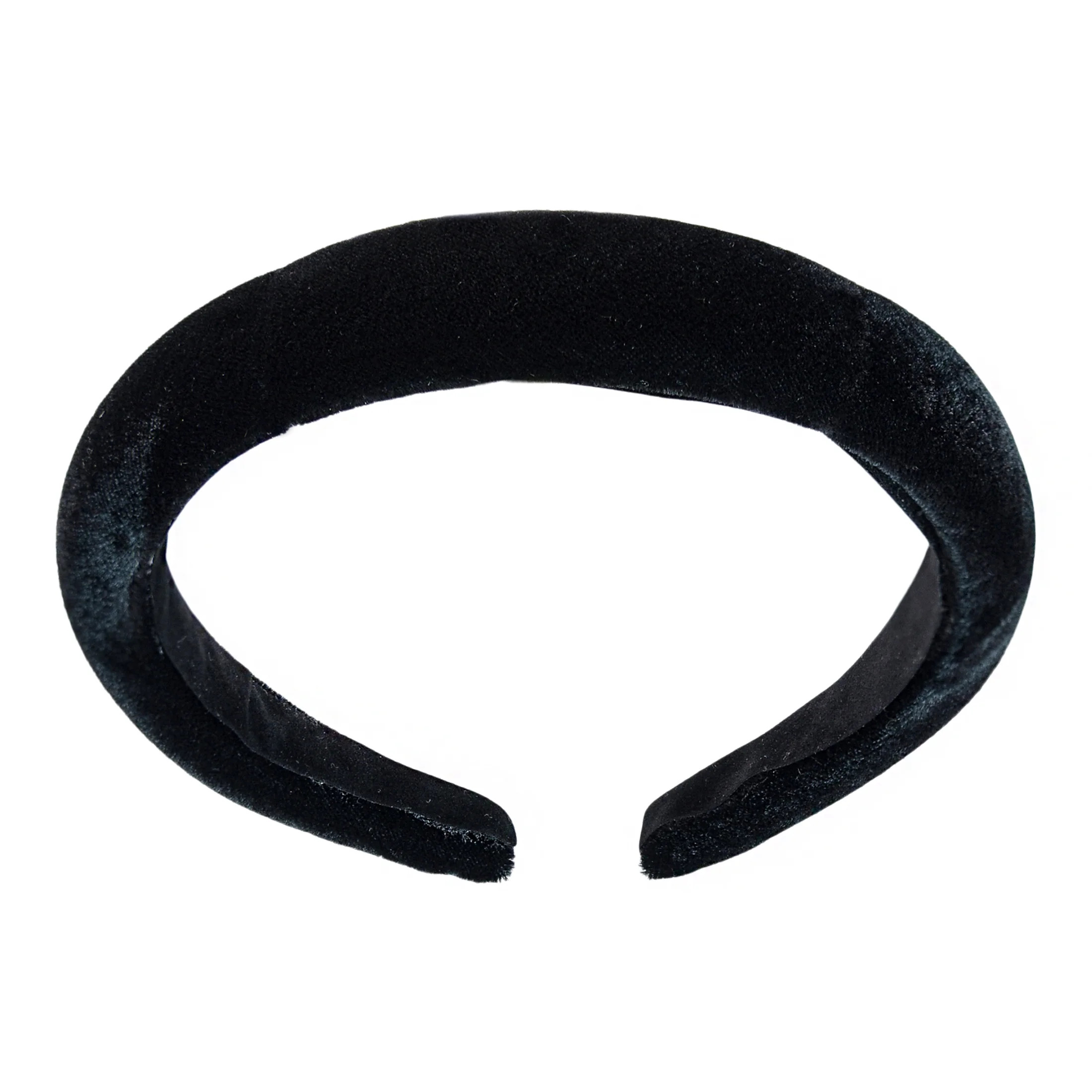 Wild Primrose by Scunci Fashion Padded Headband in Velvet Fabric Black, 1ct | Walmart (US)