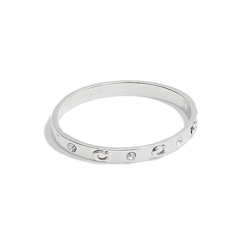 Coach Women's Signature C Logo Hinged Bangle Bracelet | Amazon (US)