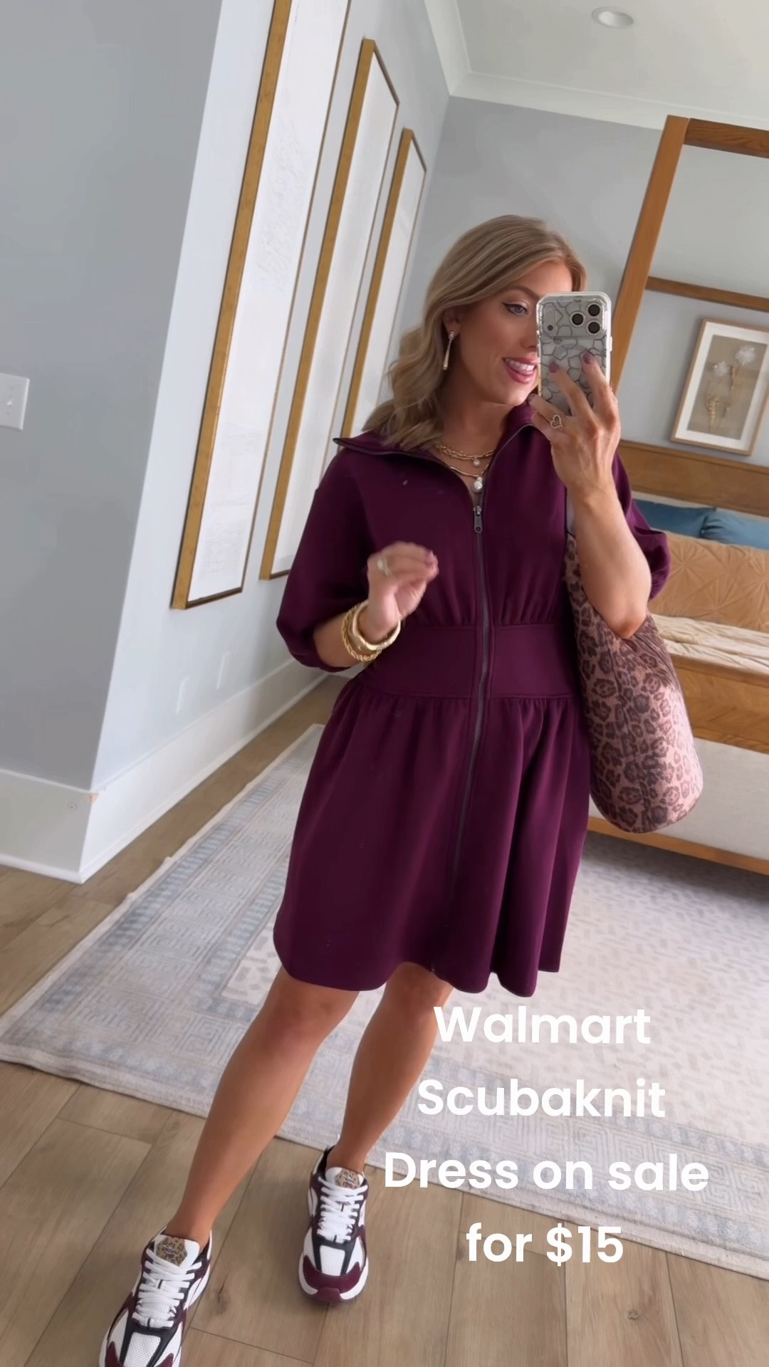 RUN for this Walmart scuba knit dress because it’s on sale for just $14!! 😍💜 The prettiest rich burgundy color with the cutest sporty details, cinched waist and pockets! I love it styled casually with sneakers for an easy everyday outfit. It also comes in black and gray! Such a good Walmart fashion deal for fall! ✨

#WalmartFashion #WalmartFinds #WalmartStyle #WalmartFashionFinds #WalmartDeals #AffordableFashion #FallFashion #FallOutfit #ScubaDress #CasualDress #SneakerOutfit #AffordableStyle