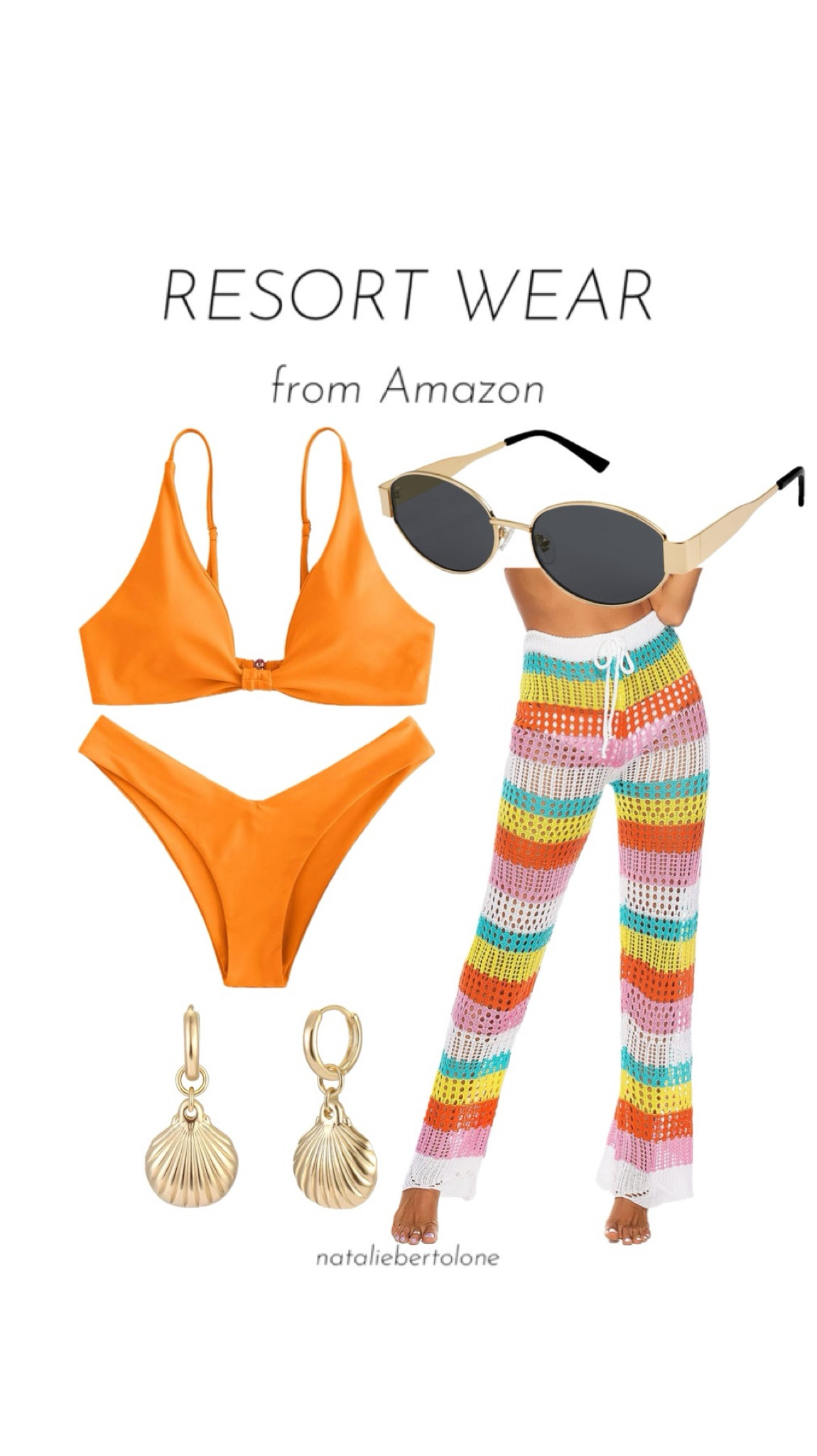 resort wear from amazon! colorful spring break look. beach outfit  

#LTKstyletip #LTKswim #LTKfindsunder50