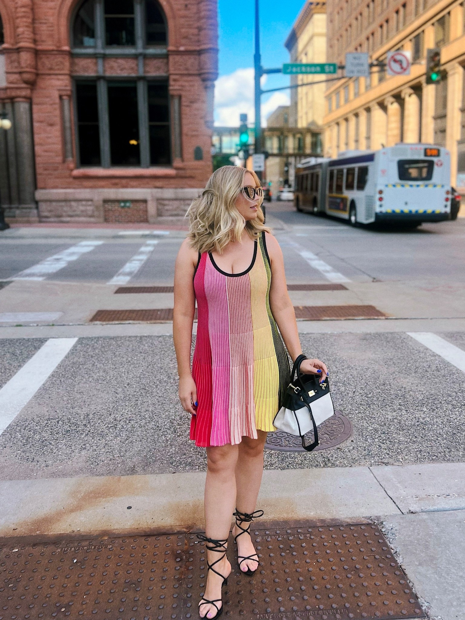 The perfect date night dress and would also be great for vacation! Use code WOW50 on 7/24 only to save 50% on one Vici item! Definitely need to wear something underneath so I linked the bodysuit I’m wearing. Dress and bodysuit in size large but could most likely size down one in the dress 🖤

Vici, resort look, resort outfit, summer dress, kitten heel, purse, designer bag, 

#LTKStyleTip #LTKFindsUnder100 #LTKTravel