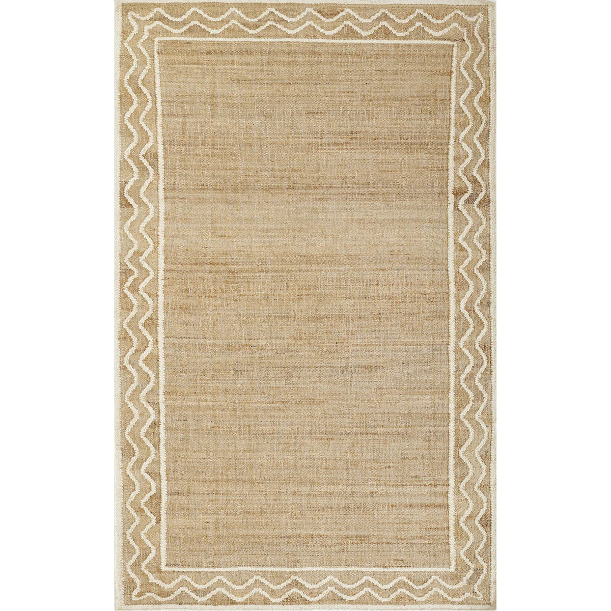 Erin Gates by Momeni Orchard Ripple Natural Hand Woven Wool and Jute Area Rug | Wayfair North America
