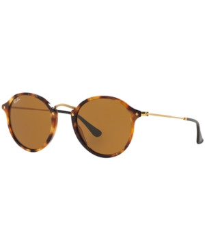 Ray-Ban Round Fleck Sunglasses, RB2447 52 | Macys (US)