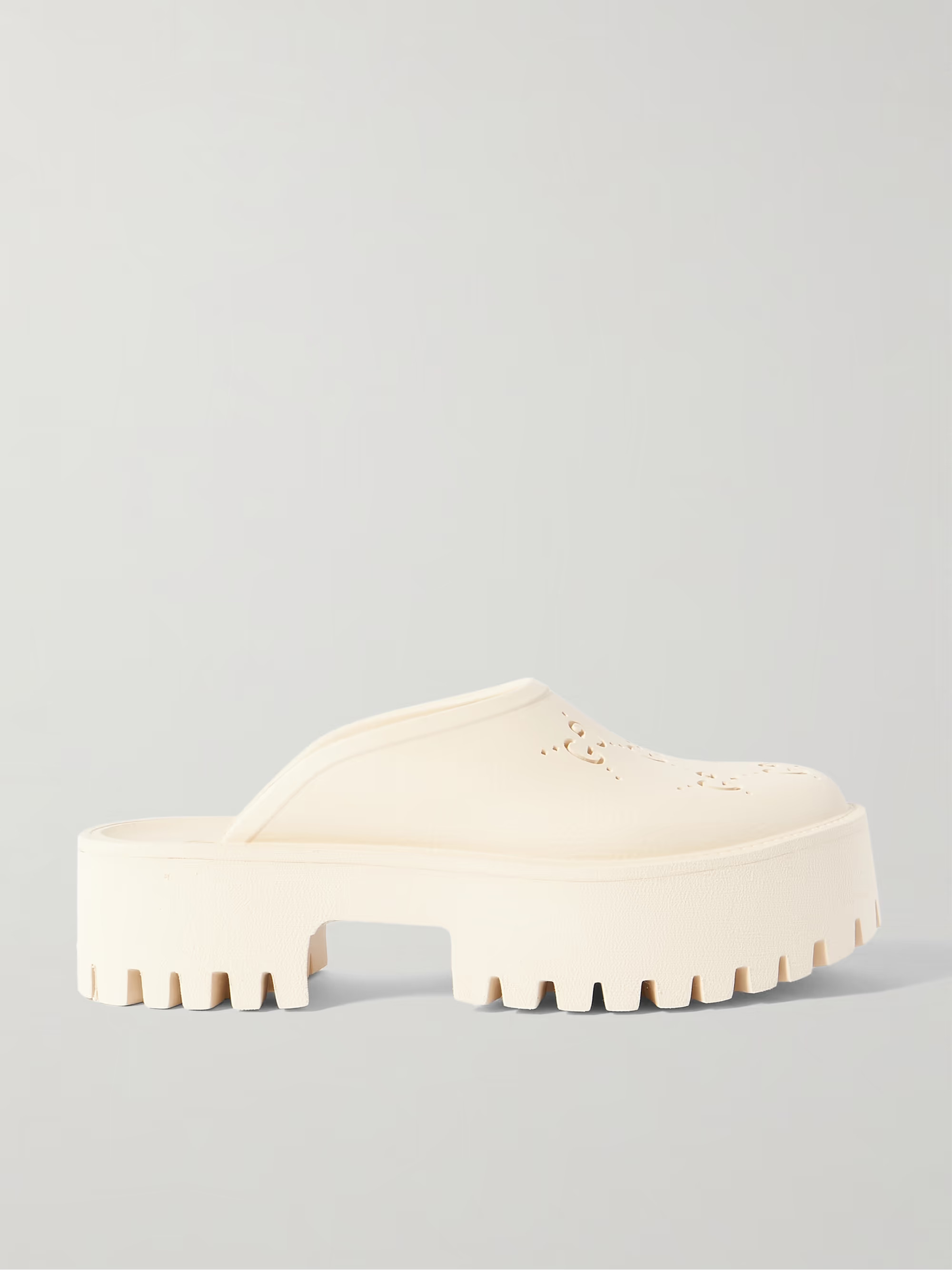 Elea perforated rubber platform mules | NET-A-PORTER (US)