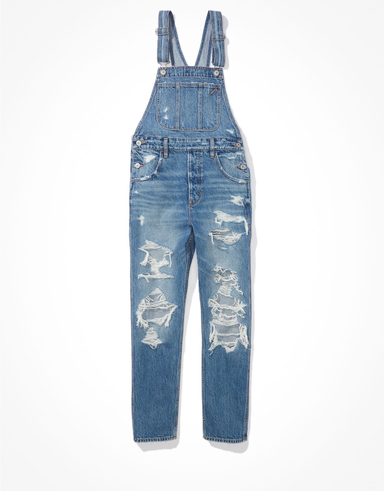 AE Ripped '90s Boyfriend Denim Overall | American Eagle Outfitters (US & CA)