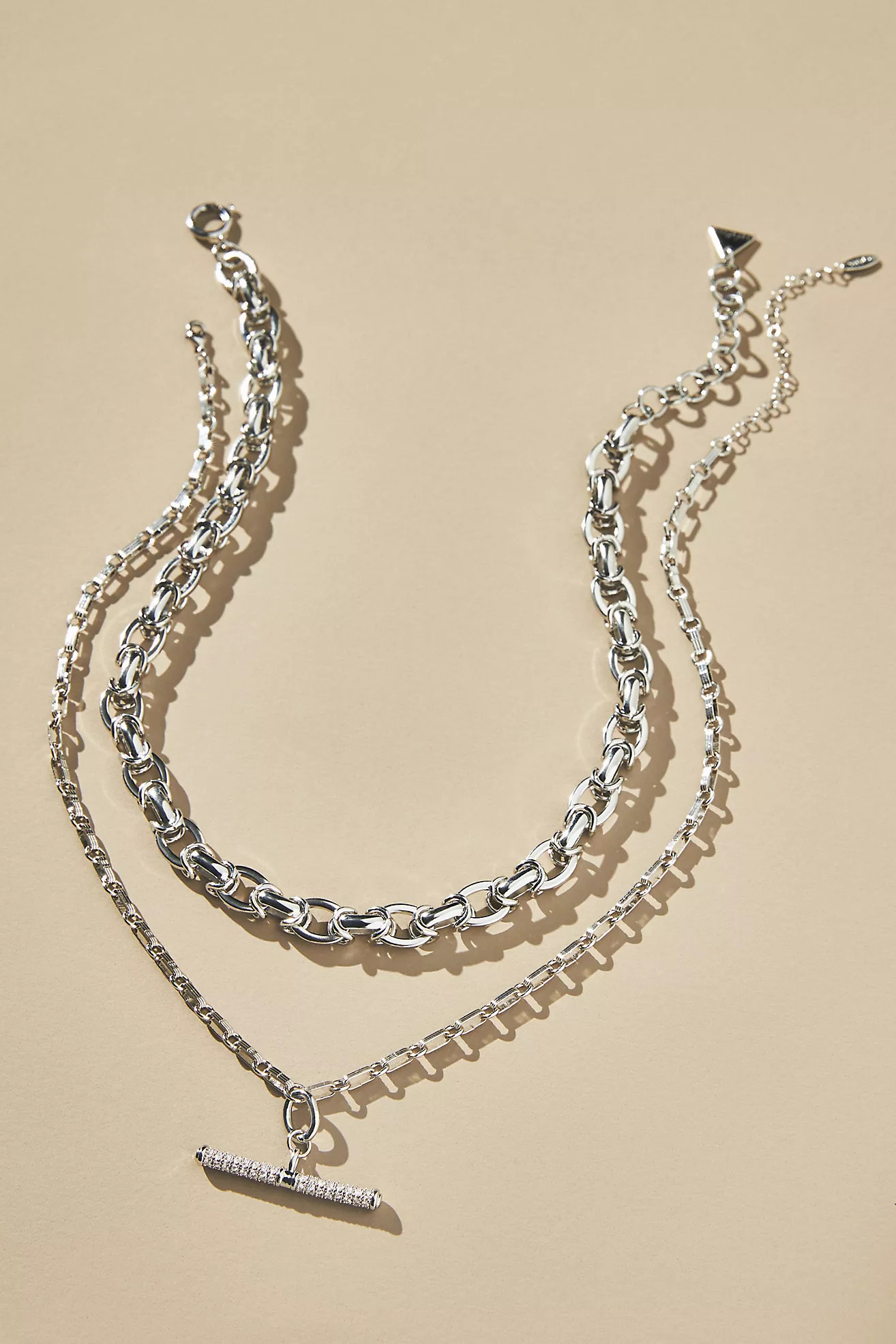 Pavé Bar Layered Necklaces, Set of 2 | Anthropologie (US)