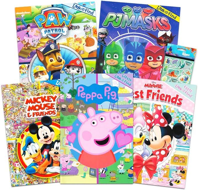 Disney Look and Find Books Set for Kids 2-4 Toddlers -- 5 Find It Books Featuring Minnie Mouse, M... | Amazon (US)