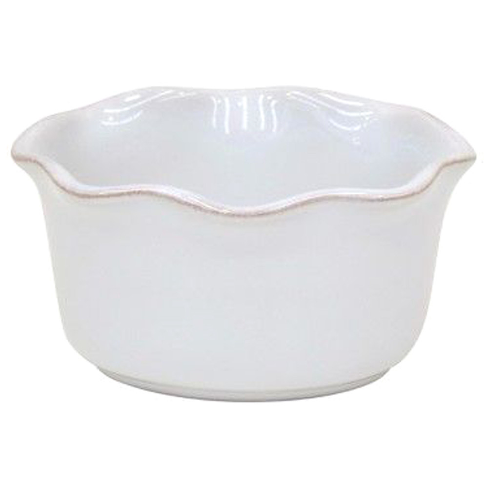 Casafina Cook & Host Modern Classic White Stoneware Oval Ramekin - Set of 4 | Kathy Kuo Home
