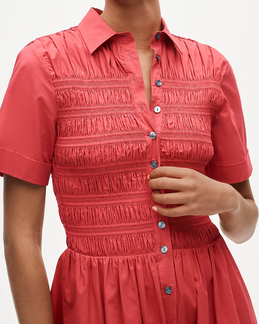 Elsie shirt-dress in cotton poplin | J. Crew US