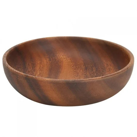 Wooden Snack Dish Fruit Food Salad Soup Bowl for Home Coffee Shop Use17.5x4cm | Walmart (US)