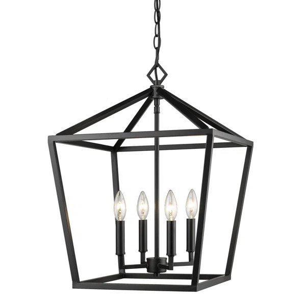 Poisson 4 - Light Lantern Geometric Chandelier | Wayfair North America