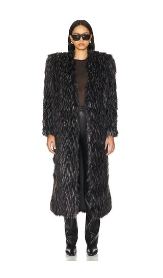 Mechanical Dolls Faux Fur Coat in Black | Revolve Clothing (Global)