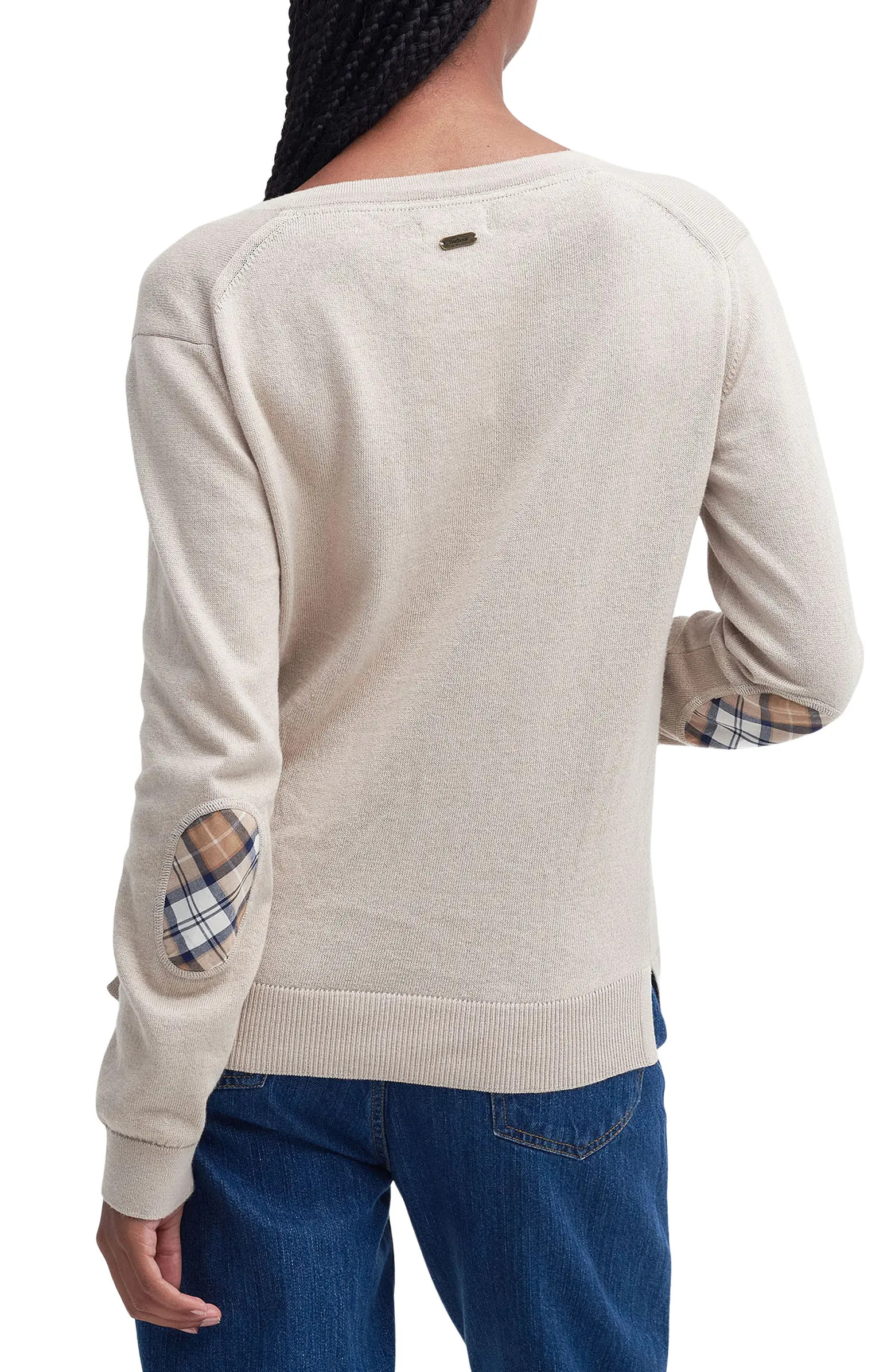 Bredon Tartan Accent Cotton & Cashmere Cardigan | Nordstrom