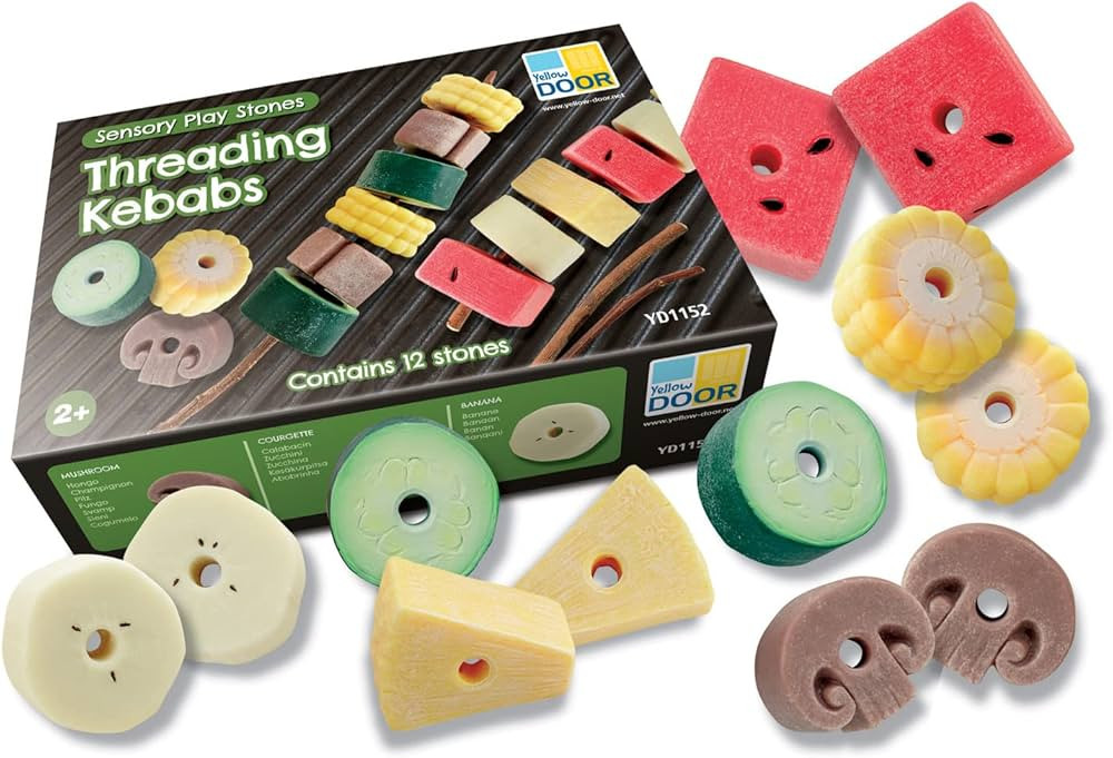 Sensory Play Stones, Threading Kebabs | Amazon (US)