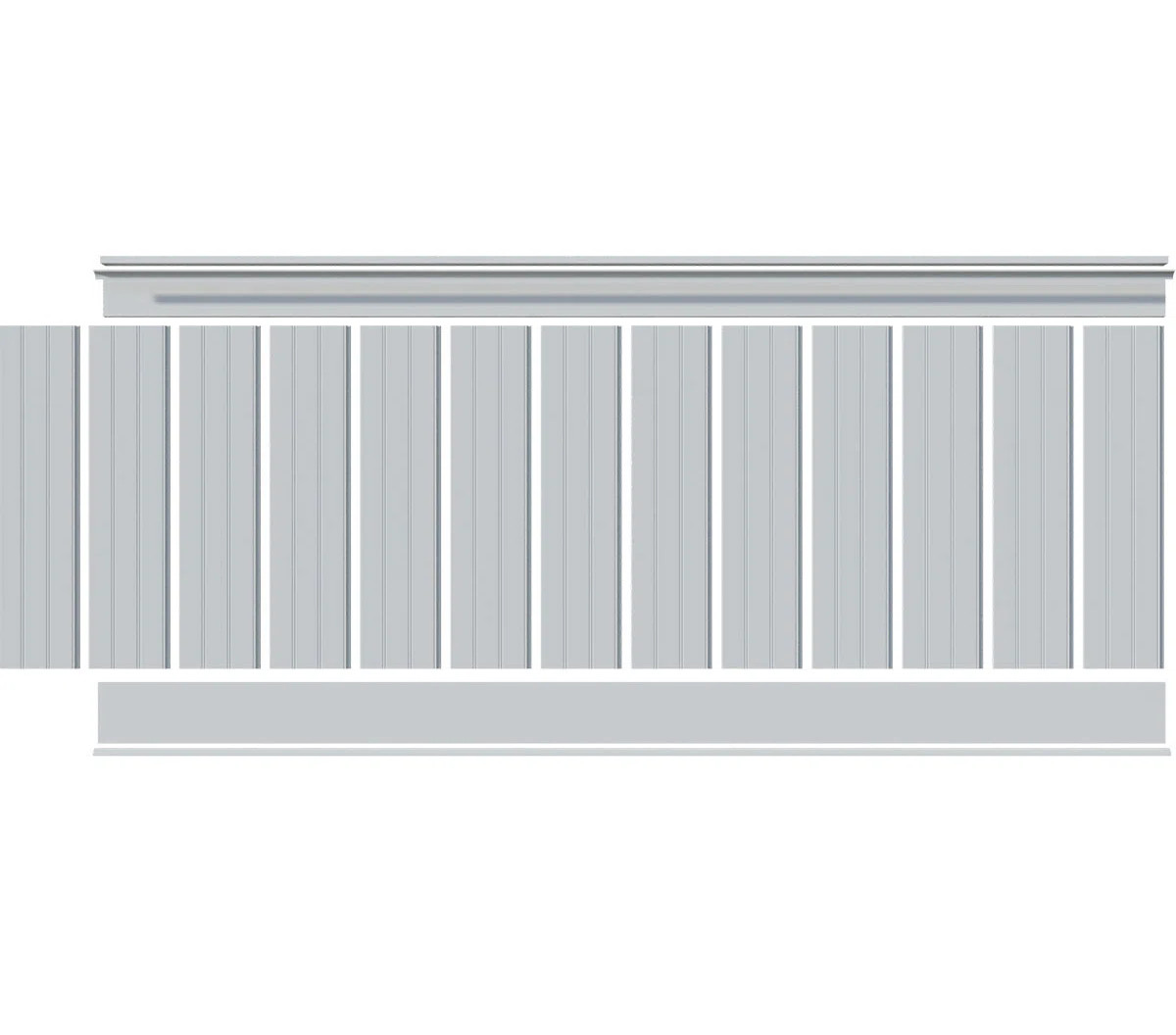 Ekena Millwork Deluxe White PVC Wall Paneling & Reviews | Wayfair | Wayfair North America