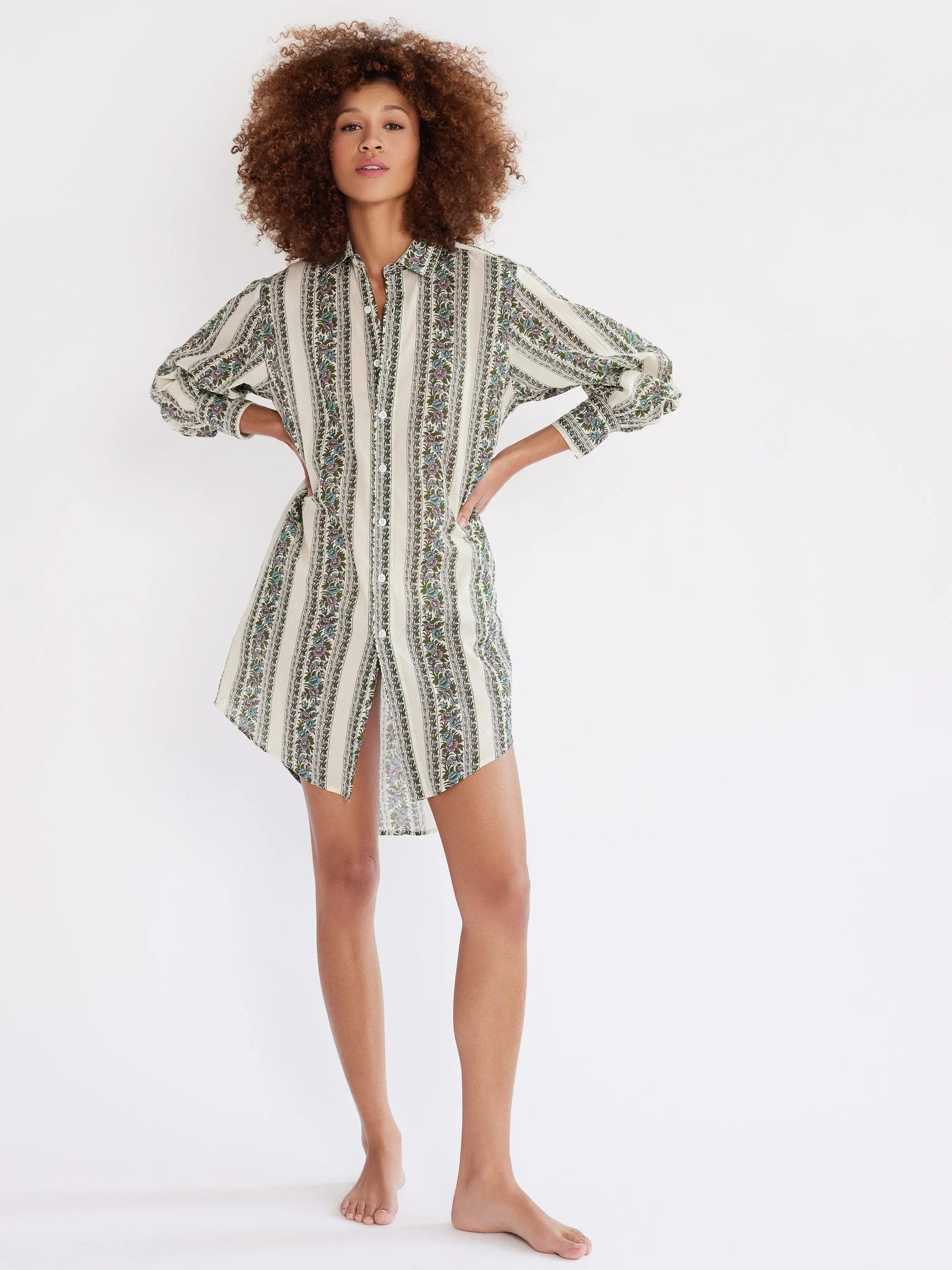 Shop Mille - Holly Dress in Goa Stripe | Mille