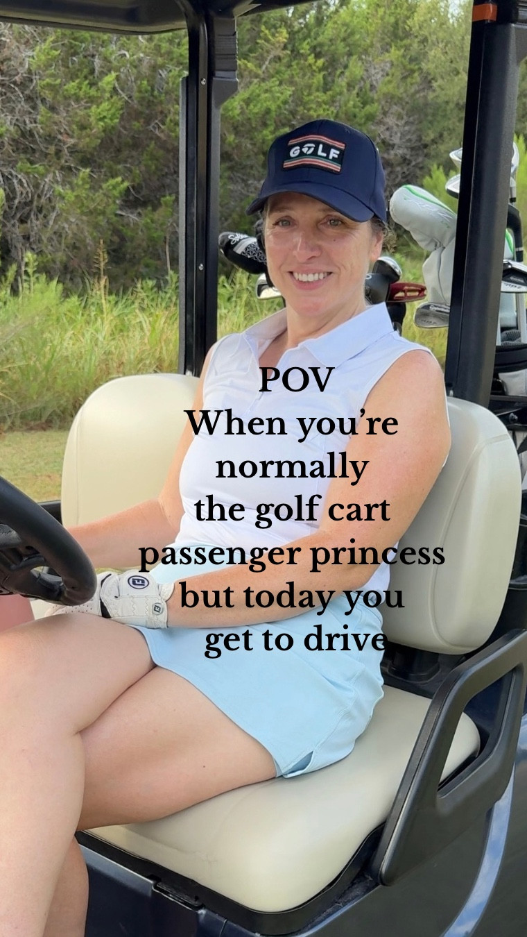 What I wore on the golf course today. This cute powder blue skort and white colored golf top fit my mood along with my silver golf shoes.  All TTS. I’m a medium in both  

#golf #golffit

#LTKStyleTip #LTKActive #LTKFindsUnder50