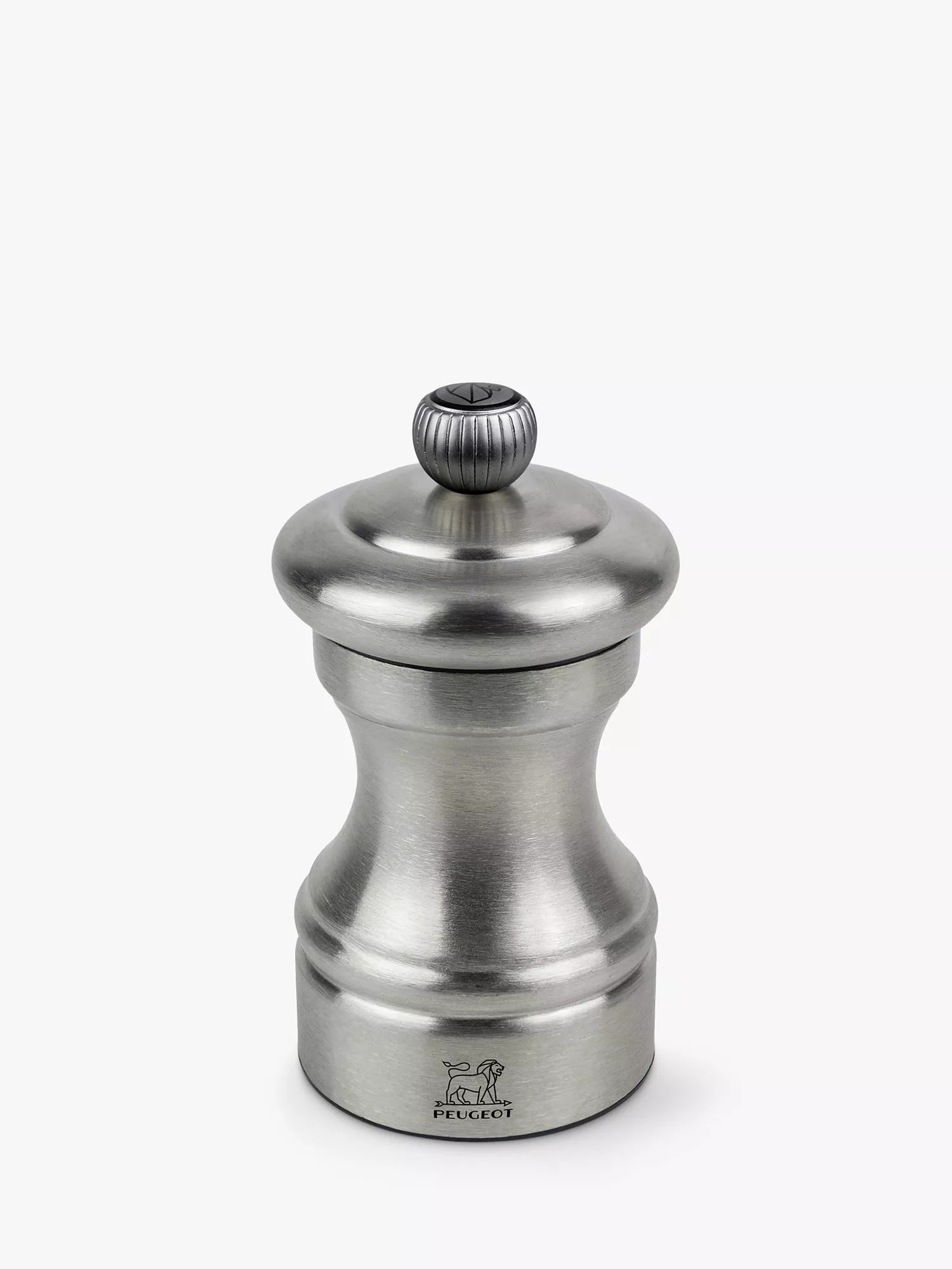 Peugeot Bistro Chef Stainless Steel Pepper Mill, 10cm, Silver | John Lewis (UK)