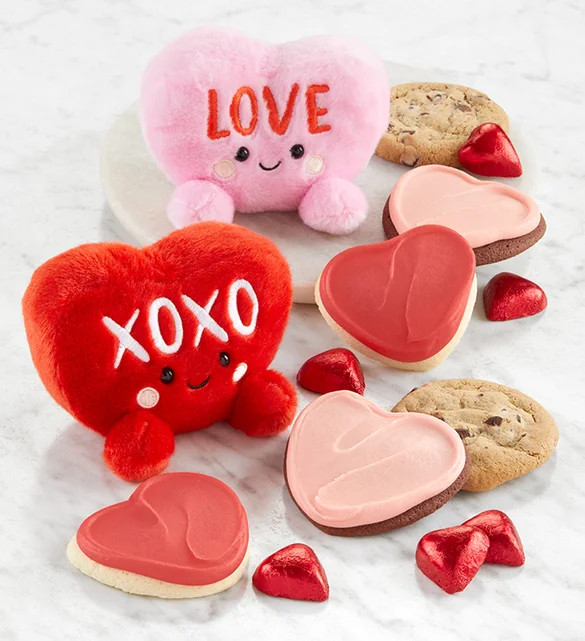 Valentine Heart Plush & Treats - Set of 2 | Cheryl's
