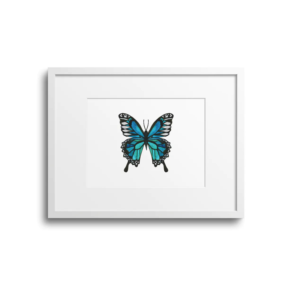 Blue Butterfly Art Print | Britt +Beks