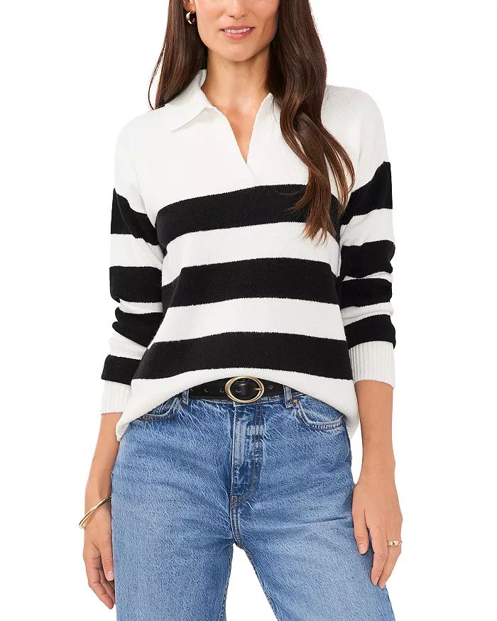 Striped Long Sleeve Polo Shirt | Bloomingdale's (US)