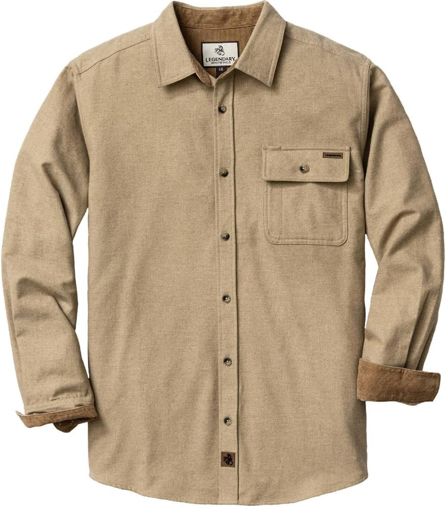 Legendary Whitetails Men's Flannel Shirt Long Sleeve Button Down 100% Cotton | Amazon (US)
