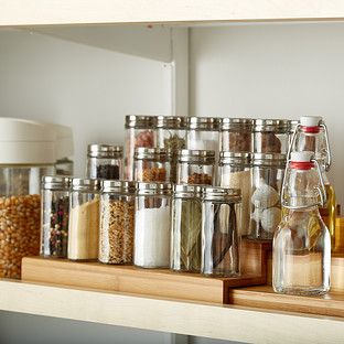 3-Tier Bamboo Expanding Spice Shelf | The Container Store