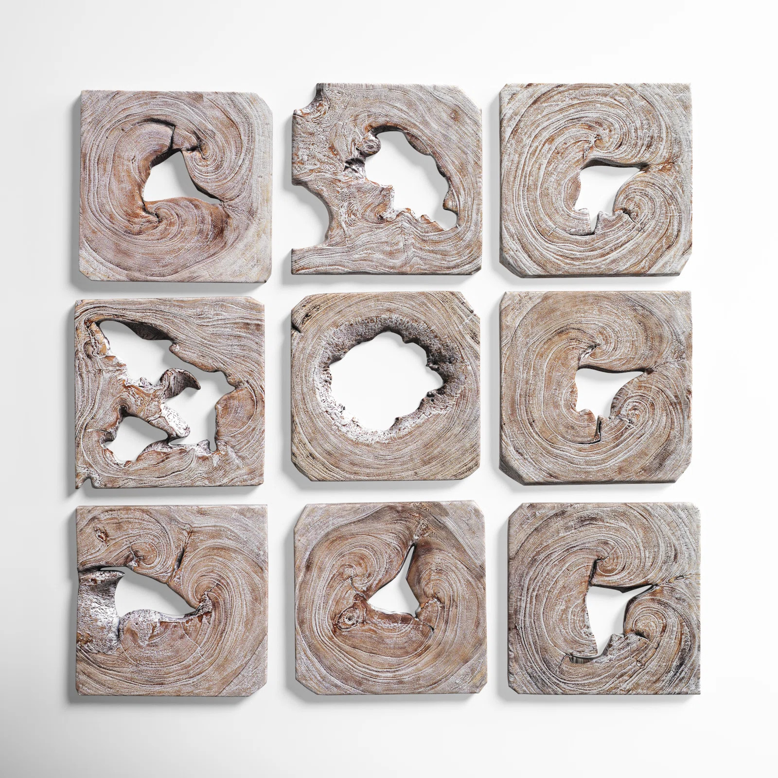 Handmade Rustic Abstract Wall Decor on Solid Wood | Wayfair North America