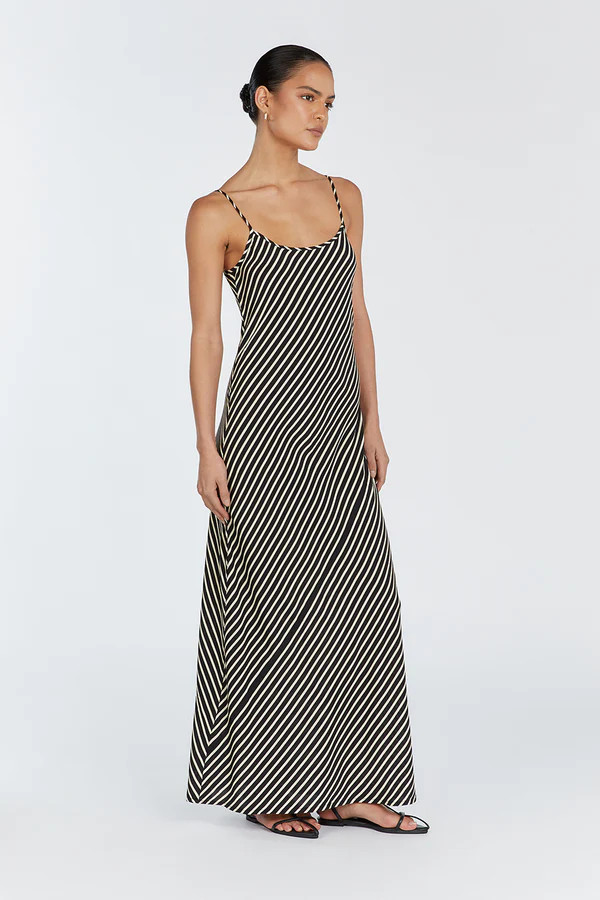 RORY STRIPE SCOOP MAXI DRESS | DISSH