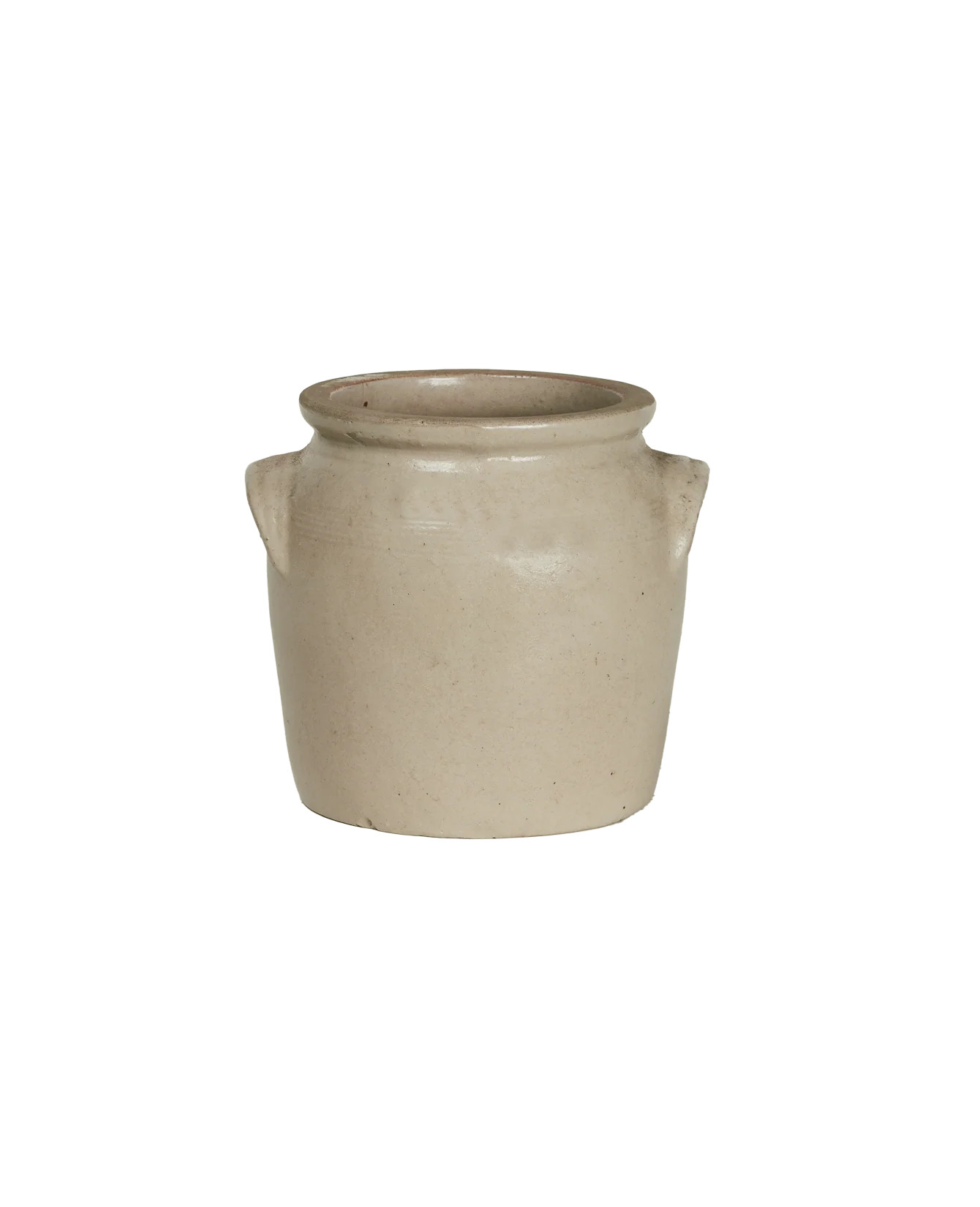 Olive Ateliers Antique French Confit Jar - Gris - Pots, Pottery, and Planters | Olive Ateliers