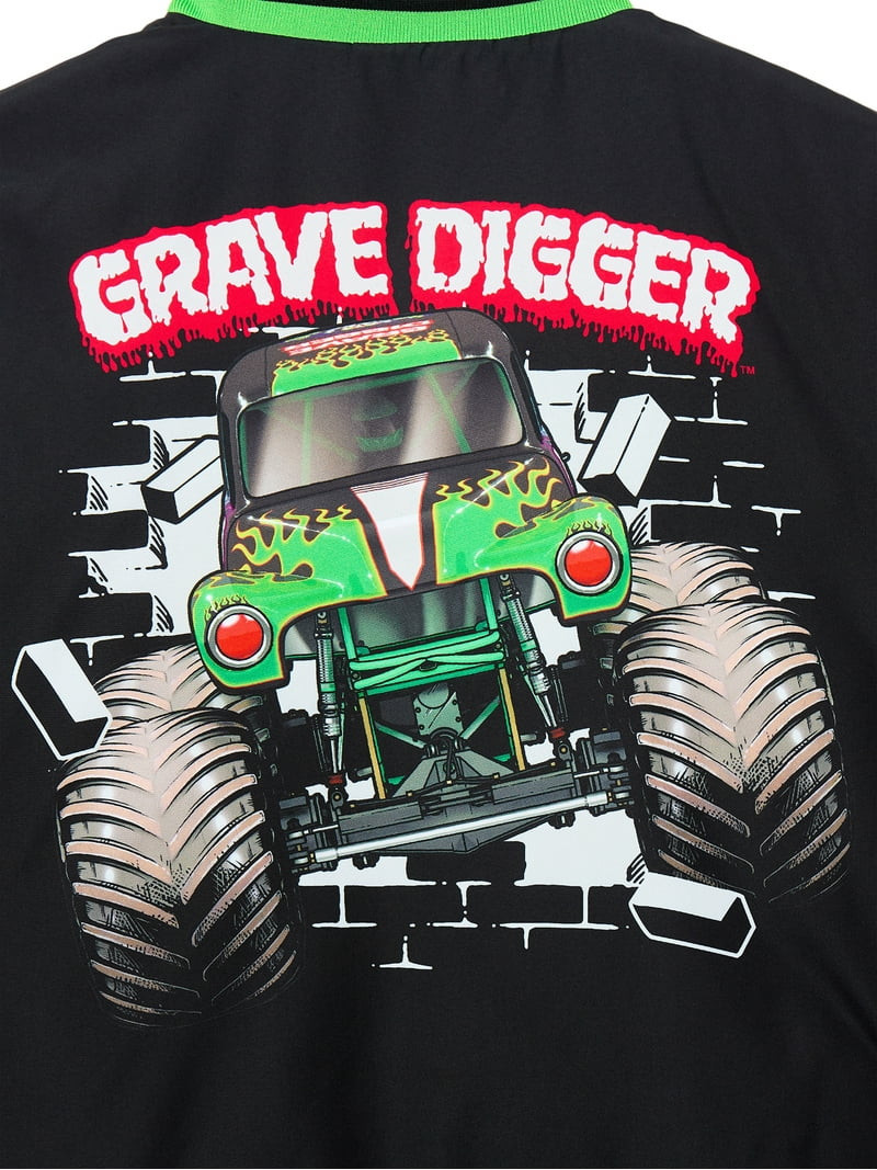 Monster Jam Boys Graphic Bomber Jacket, Sizes 4-12 | Walmart (US)
