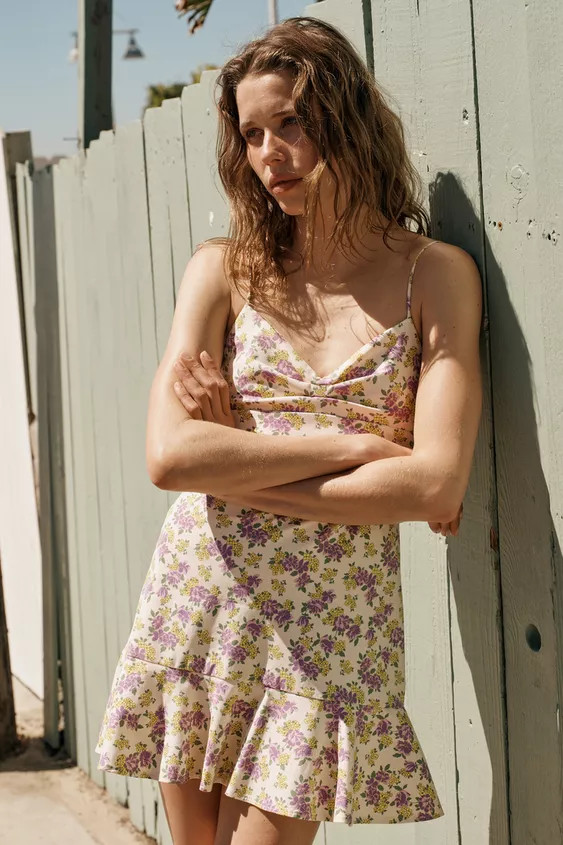 FLORAL STRAPPY DRESS | Zara US