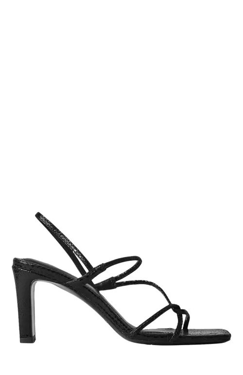 SANDRO Sandals with narrow straps in Black at Nordstrom, Size 36 | Nordstrom