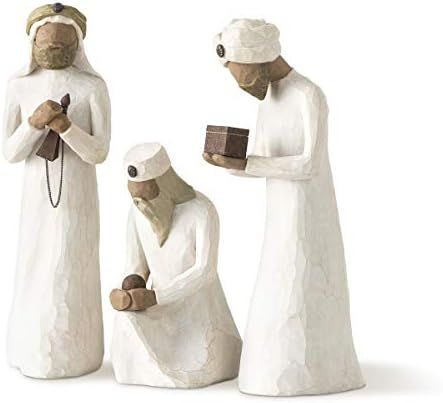 Willow Tree The Three Wisemen, Sculpted Hand-Painted Nativity Figures, 3-Piece Set | Amazon (US)