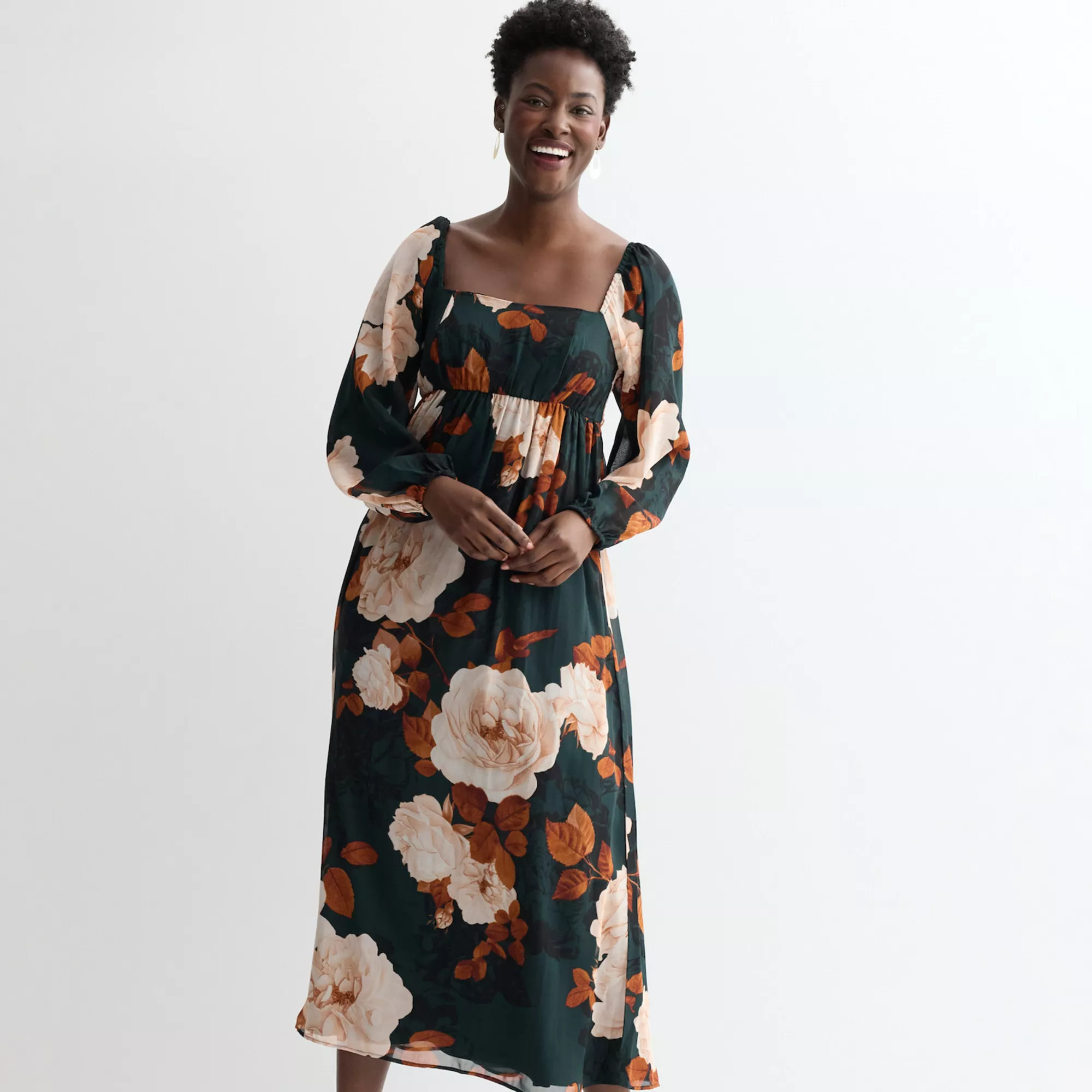 Women's London Times Square Neck Smocked Back Maxi Dress | Kohl's