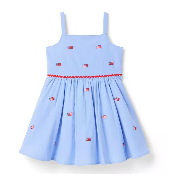 Embroidered Flag Dress | Janie and Jack