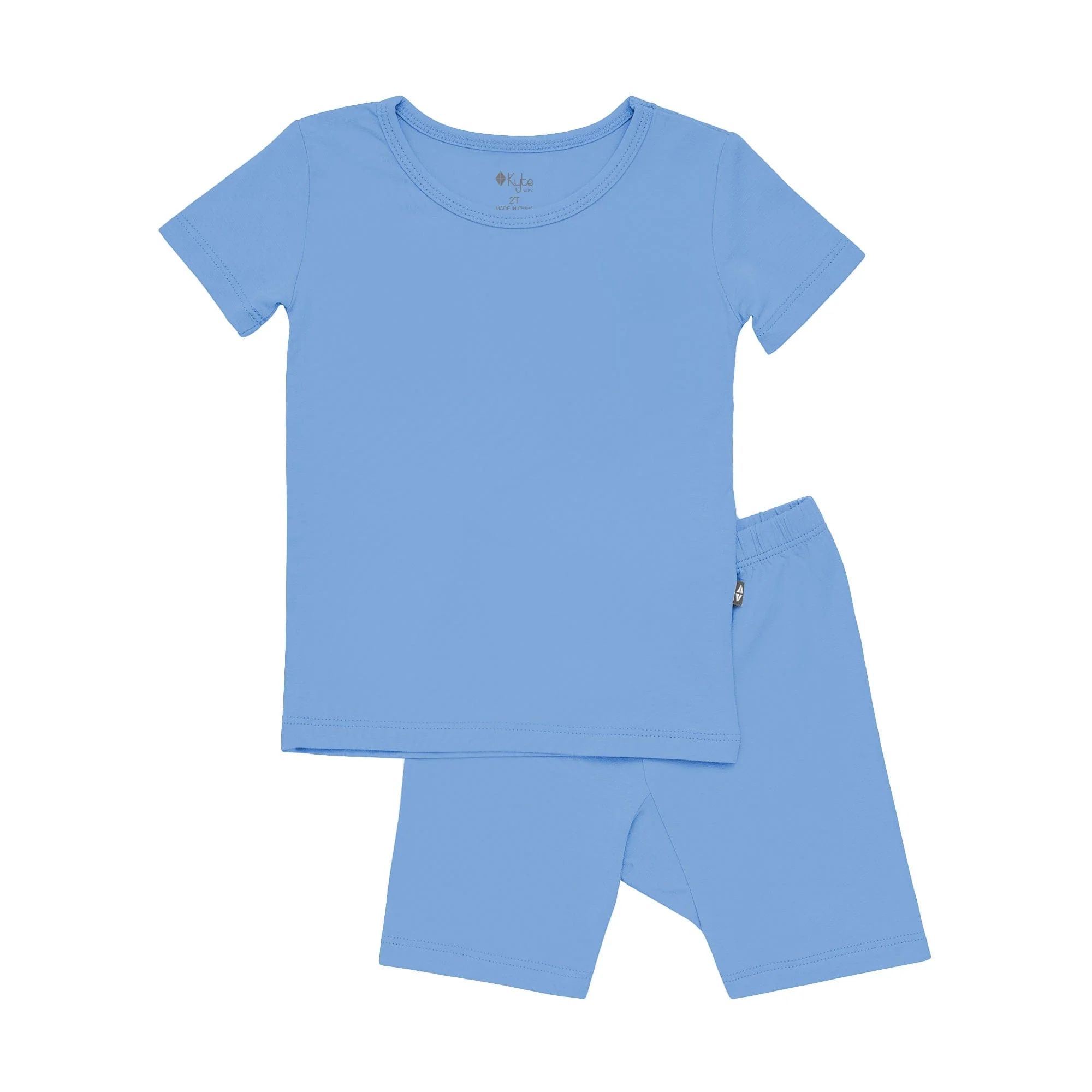 Short Sleeve Pajamas in Periwinkle | Kyte BABY