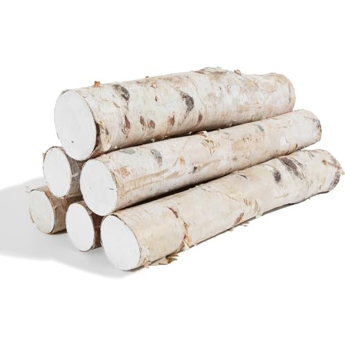 6 Pack Birch Logs Decorative Birch Branches Natural Birch Log for Decoration,Crafts,DIY, Fireplace Decor Firewood(Birch Logs:2.3"-3.2" Dia. x 16.5" Length) | Amazon (US)