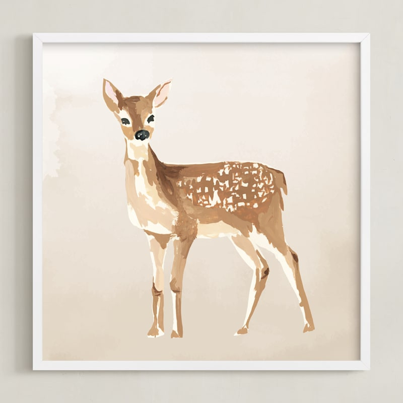 "Enchanted Deer II" - Graphic Limited Edition Art Print by Teju Reval. | Minted