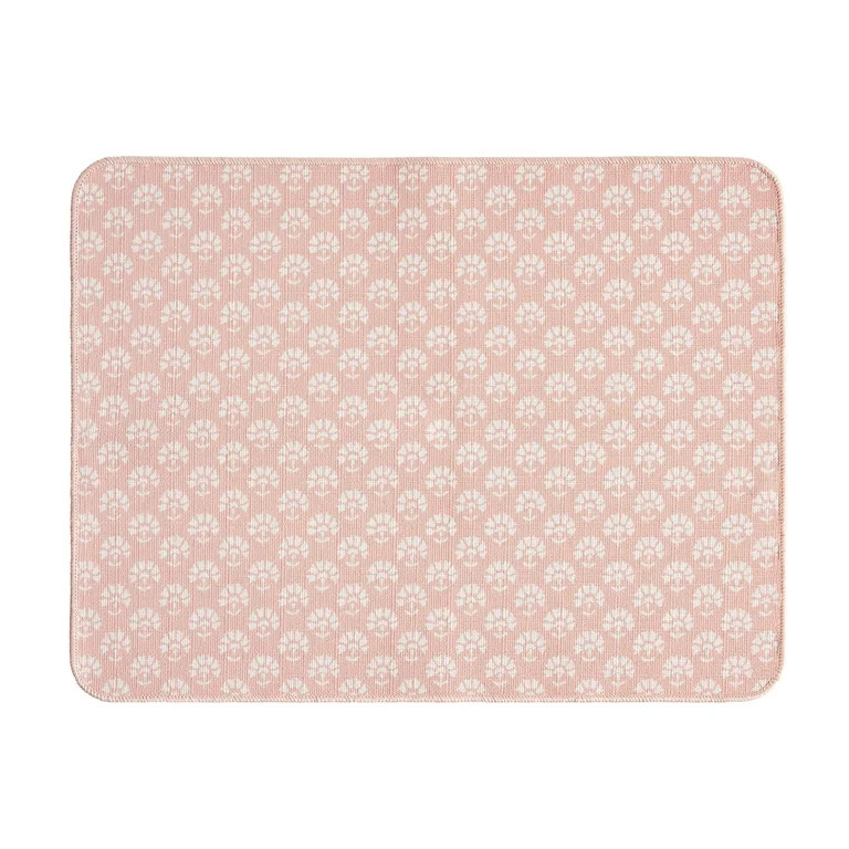 Beautiful(4.8)|24 Beautiful Home by Drew Barrymore Floral Blossom Block Printed Dish Drying Mat, ... | Walmart (US)