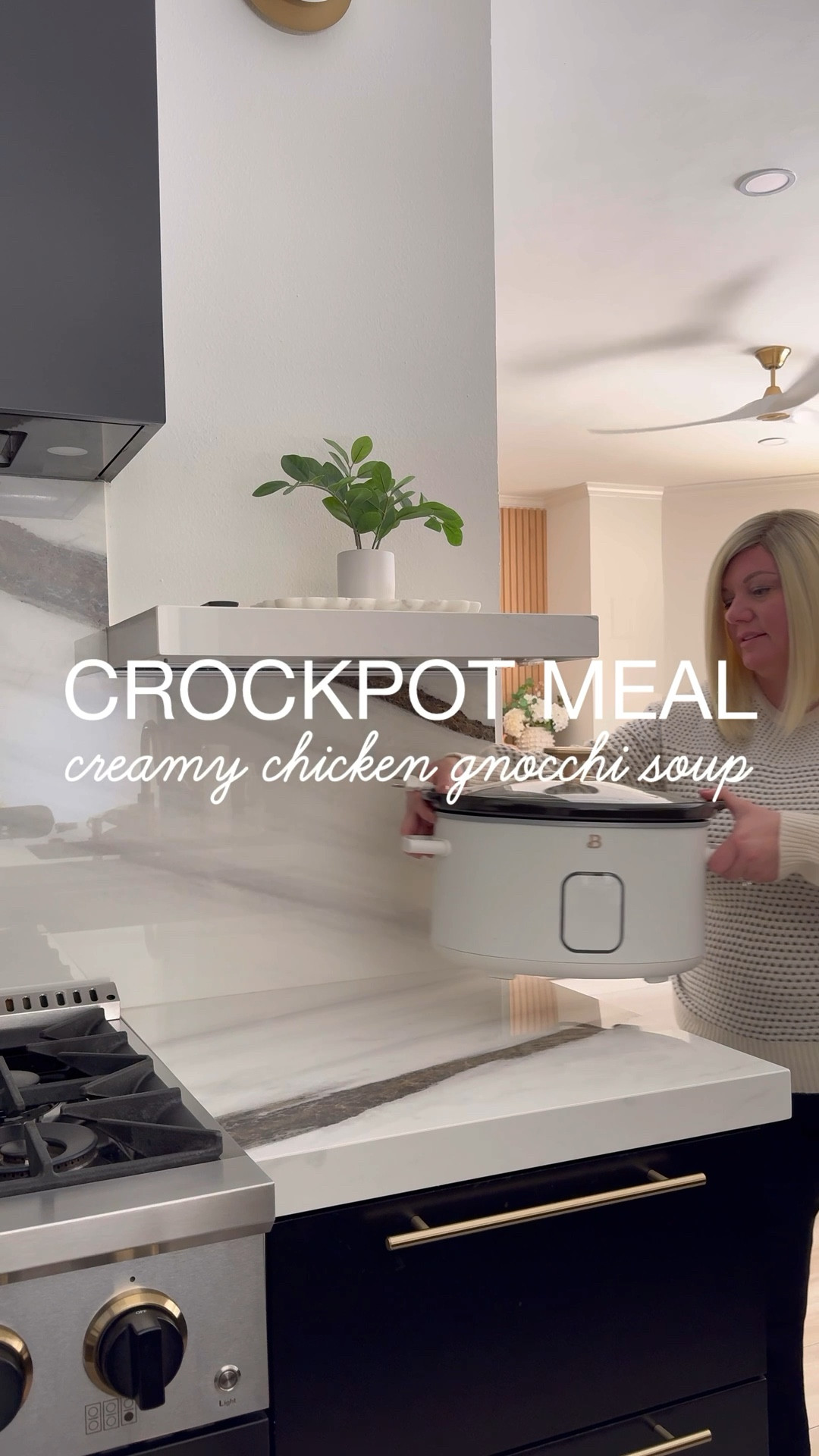 Crockpot Creamy Chicken Gnocchi Soup
perfect for cold winter nights 

My kids love this take on the Olive Garden classic.  I use rotisserie chicken to save time.  Serve with a salad and garlic bread for a complete meal. 
For the full recipe go to my website

https://kristensellentin.com/crockpot-chicken-gnocchi-soup/

#LTKvlog #LTKfoodie #LTKHome