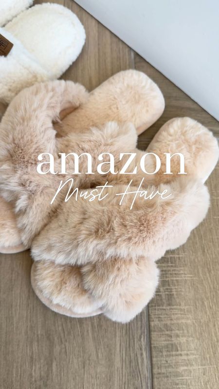Amazon must have! These cozy slippers are both on sale!!
Run true to size and have hard soles
The beige and pink pairs both hair and adjustable strap
Slippers are a year round thing for me with hard surfaces throughout the house 

#LTKSaleAlert #LTKFindsUnder50 #LTKFamily