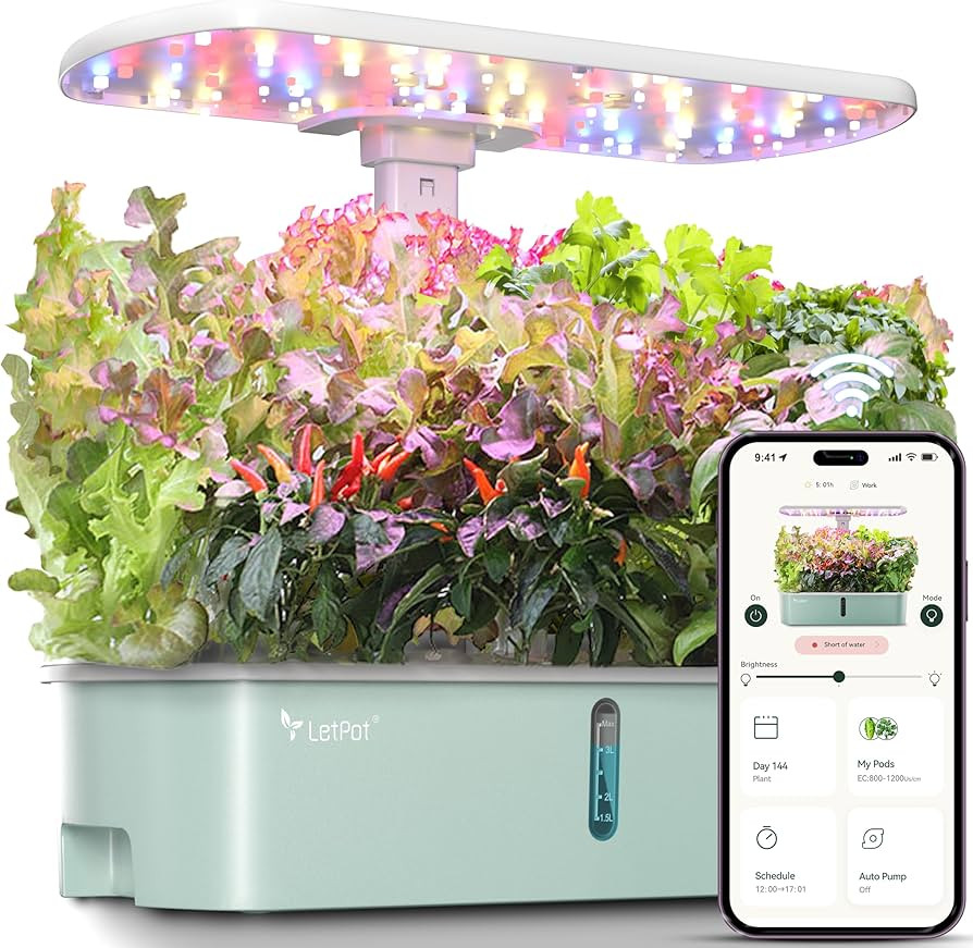 LetPot LPH-Air Hydroponics Growing System Kits, APP & WiFi Controlled Smart Indoor Garden with Ad... | Amazon (US)
