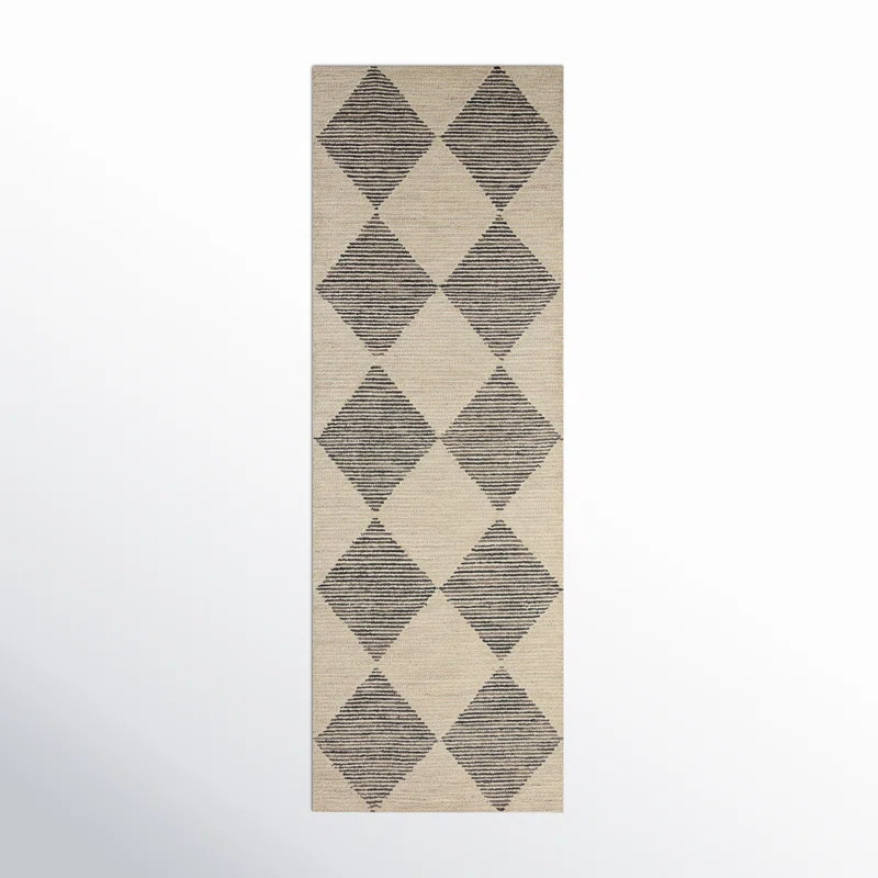 Chris Loves Julia x Loloi Francis Wool Beige / Charcoal Rug | Wayfair North America